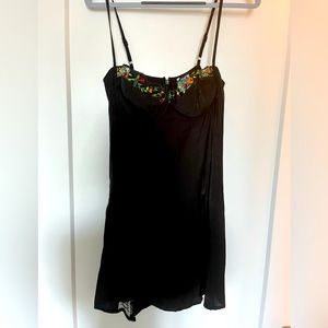 Princess Polly Floreto Mini Dress Black